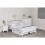 (Single) Shanghai Pine Wooden Bed Frame White (No Drawers) 3
