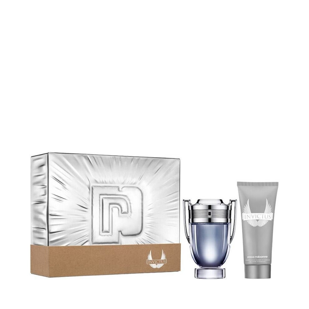 Paco Rabanne Invictus Kit For Men - EDT 100ml + Shower Gel 100ml