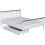 (Single) Shanghai Pine Wooden Bed Frame White (No Drawers) 5