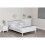 (Single) Shanghai Pine Wooden Bed Frame White (No Drawers) 2