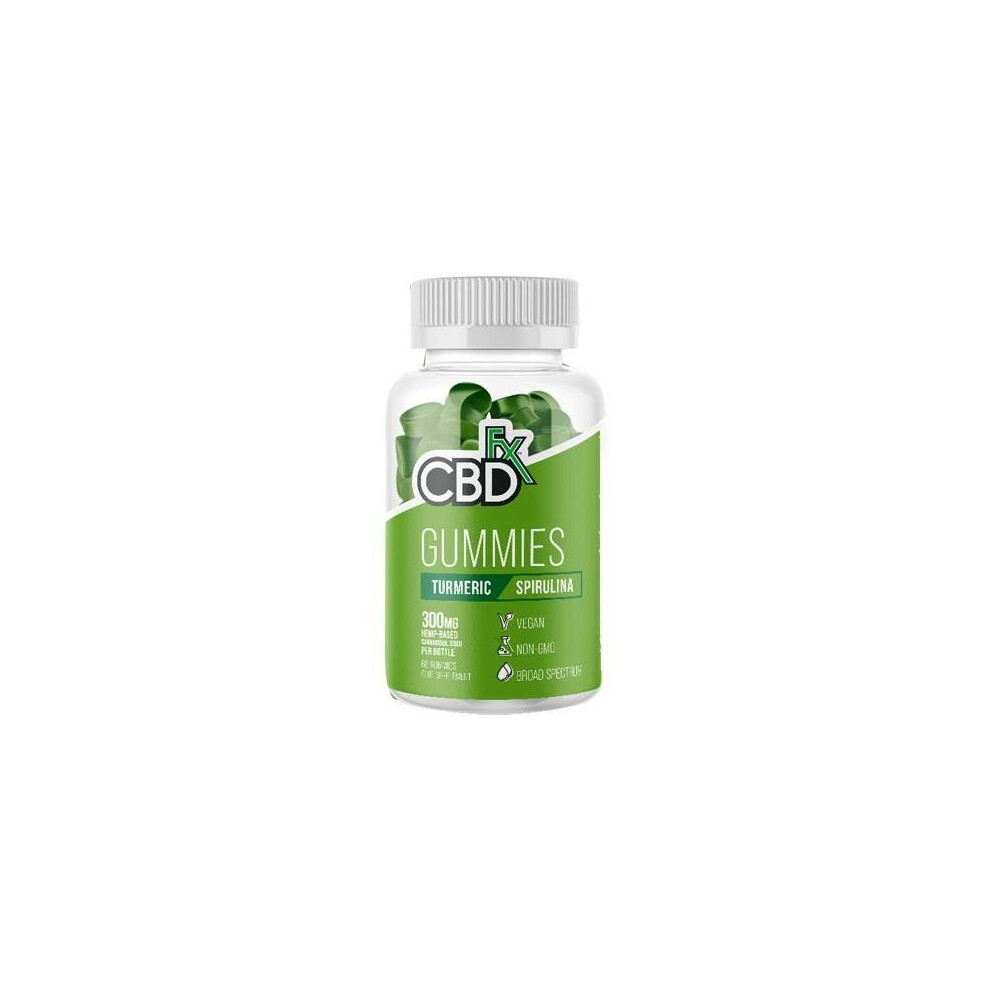 Cbdfix Gummies Turmeric Spirulina 300Mg 60 Gummies