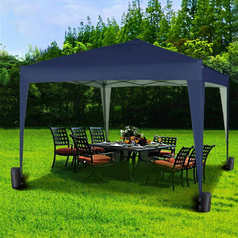 (Blue) MccÂ® 3x3m Pop-up Gazebo Waterproof Outdoor Garden Marquee Canopy NS