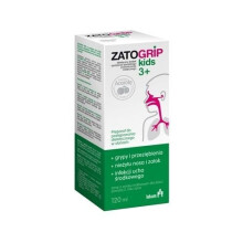 LEK-AM ZATOGRIP KIDS 3+ syrop o smaku malinowym 120 ml