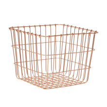 Stylish Sturdy Square Basket, Functional Wireframe Basket For Kitchen, High Quality Contemporary Basket