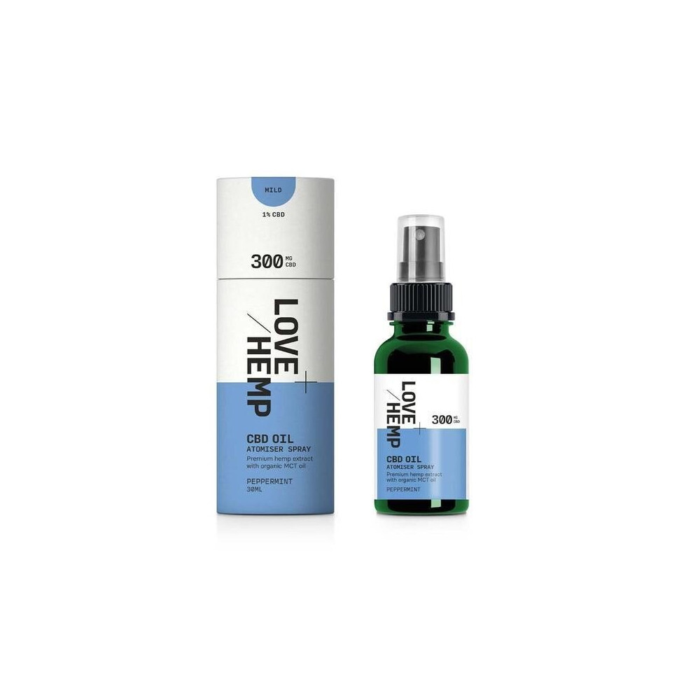 Love Hemp Love Hemp Oil Peppermint Atomiser Spray 30Ml - 300Mg