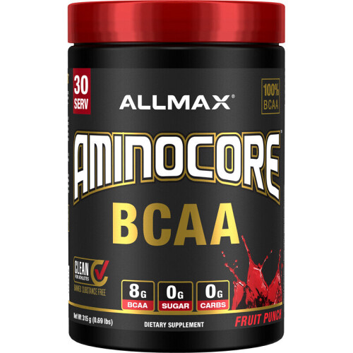 ALLMAX, AMINOCORE BCAA, Fruchtpunsch, 0,69 Pfund (315 g)