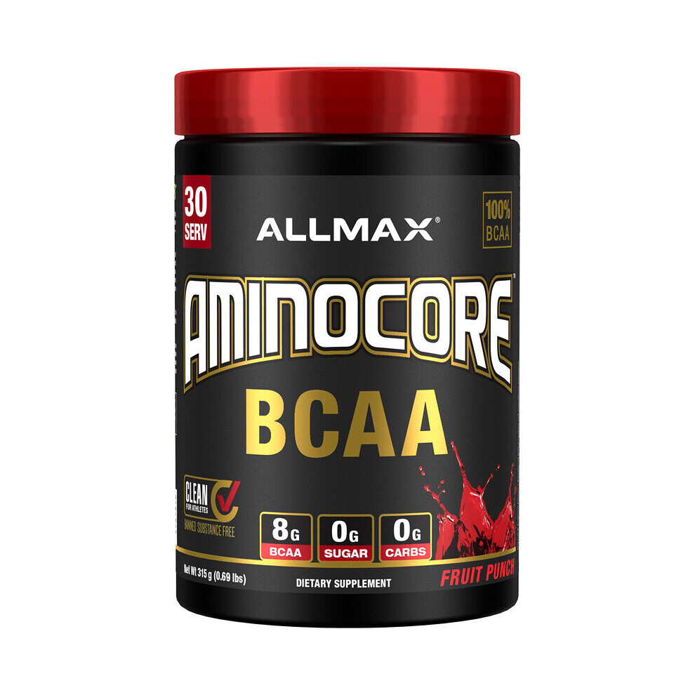 Allmax Nutrition Aminocore Bcaa, Fruit Punch - 315 Grams