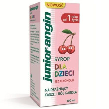 JUNIOR-ANGIN Syrop dla Dzieci 100 ml – Delikatny smak, łagodzi objawy gardła