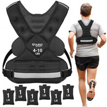 Aduro Sport verstellbare Gewichtsweste, Trainingsger?t, 4?10 Pfund K?rpergewichtsweste f?r M?nner, Frauen, Kinder