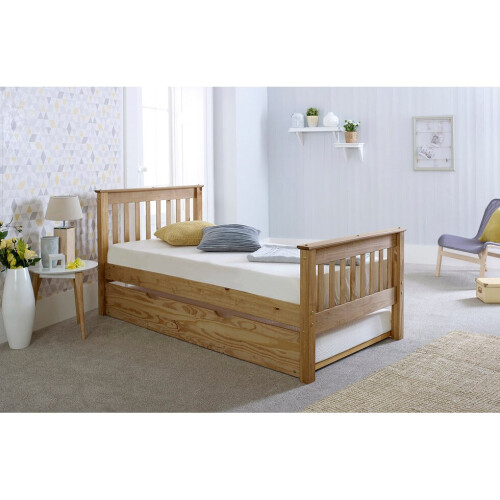 (Double) Somerset Pine Wooden Bed Frame Waxed 2