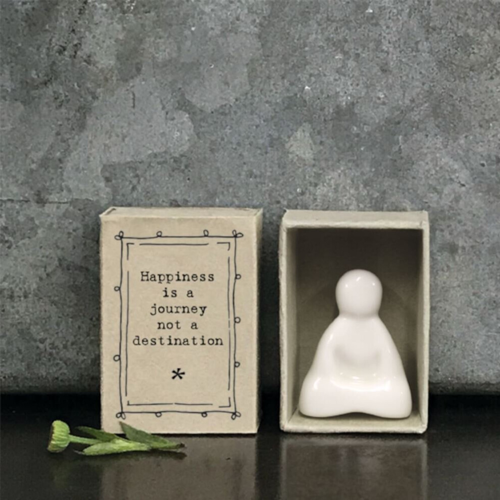East Of India Porcelain Buddha Matchbox Keepsake Gift Porcelain Gift, Home Dãcor, Porcelain Gift Keepsake, Birthday Gift