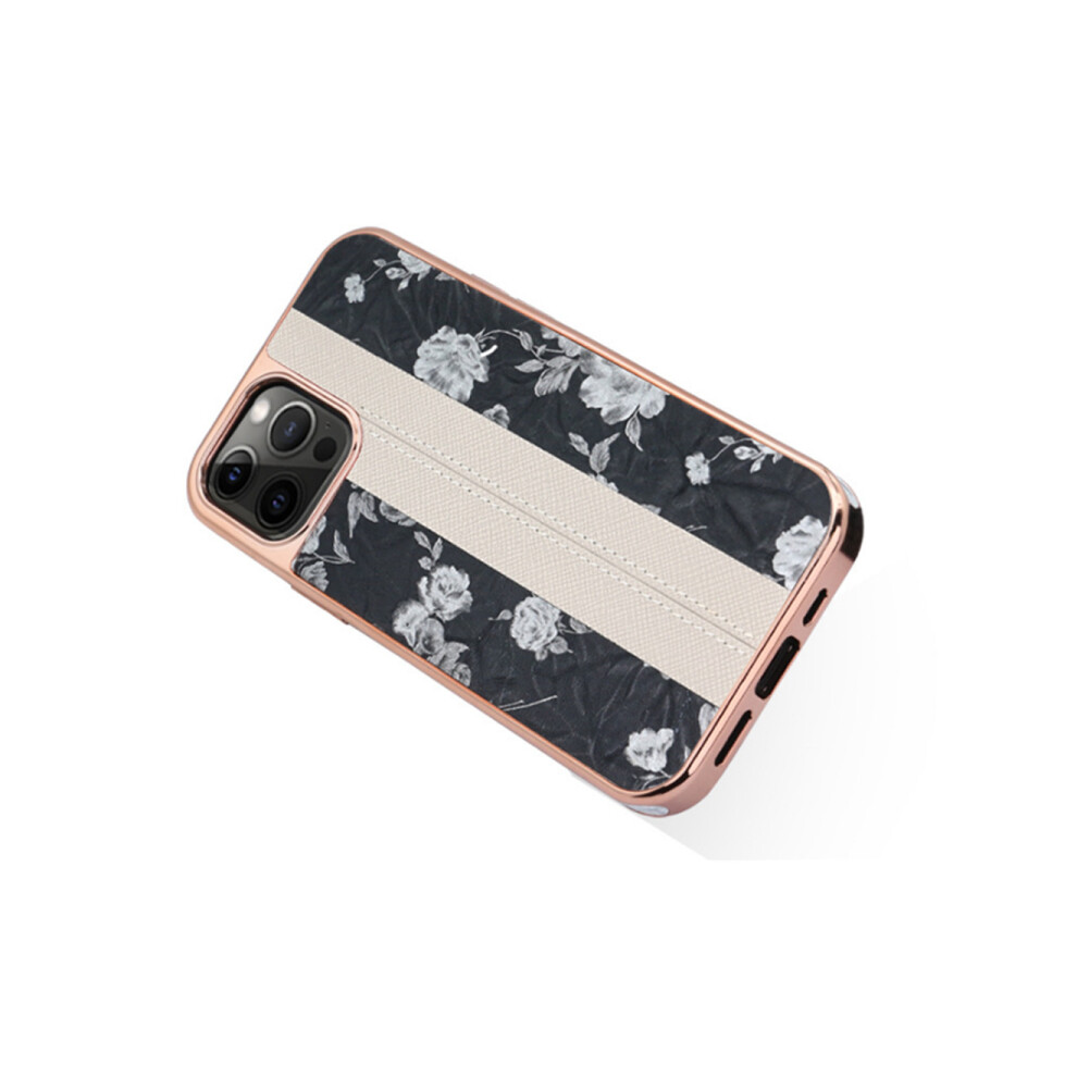 F15 Electroplating Cross-Patterned Mobile Phone Case Contrast Color Personalized Protective Holster For Iphone 13 6.1 Inch Light 774048913843