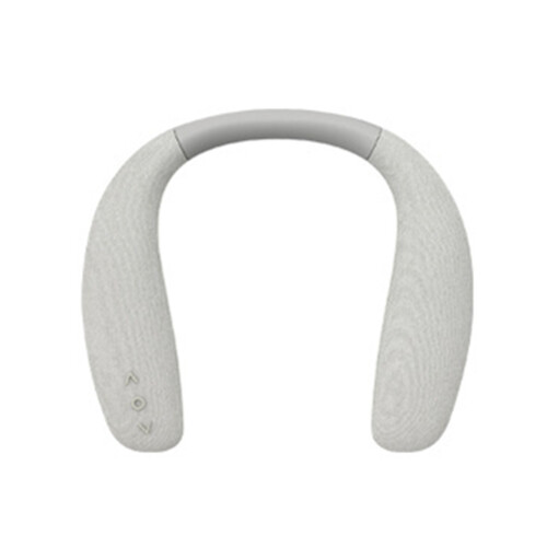 S07 600mAh Gray Neck-mounted Wireless Bluetooth Speaker Fabric Portable Echo Wall Wearable Subwoofer Stereo Player