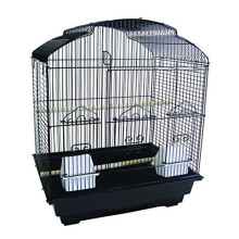 YML 5834BLK Bar Spacing Small Parrot Cage, Black - 18 x 14 in.