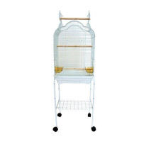 YML 5834WHT Bar Spacing Small Parrot Cage, White - 18 x 14 in.