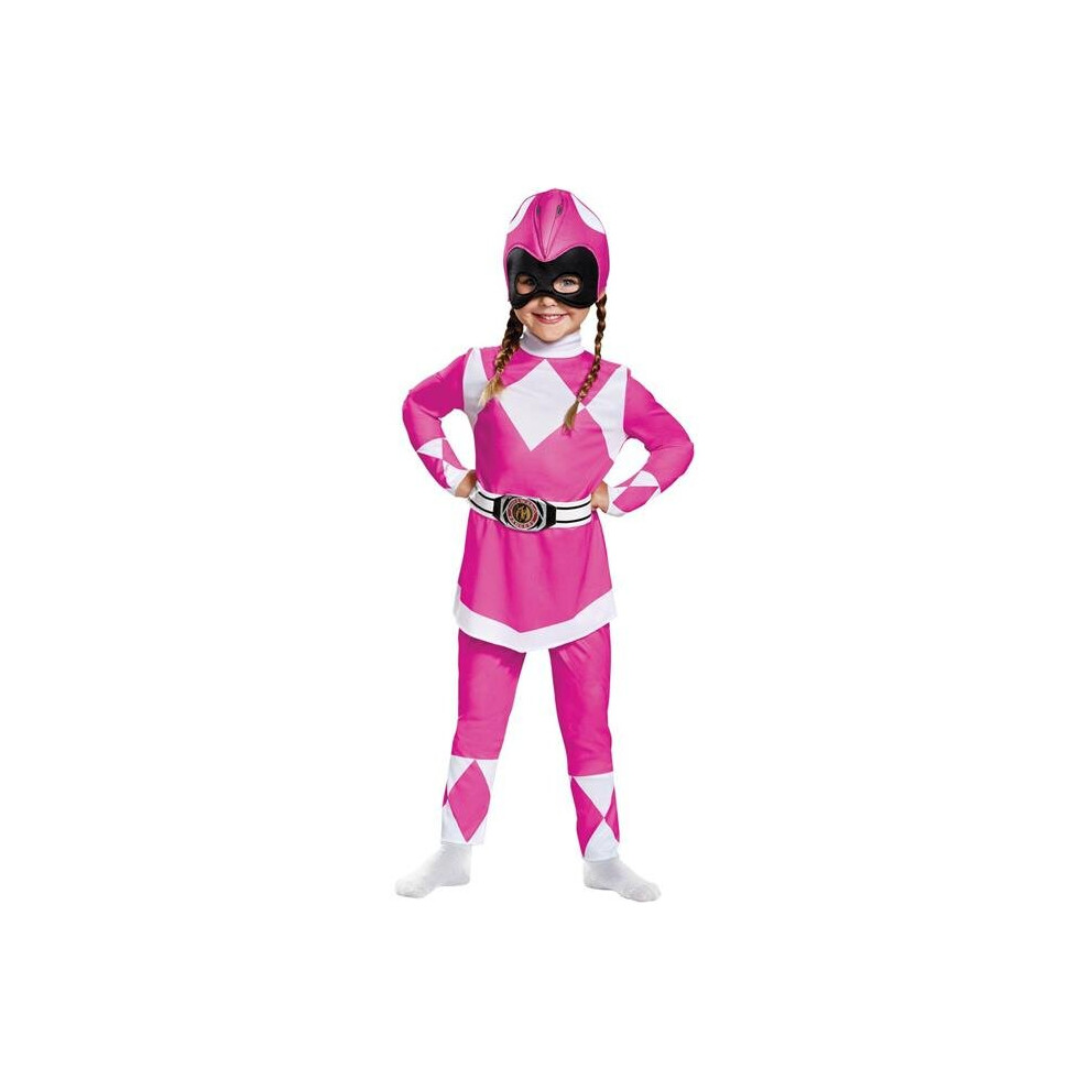 Photos - Fancy Dress Disguise DG67381S Toddler Power Rangers Pink Ranger Costume - 2T