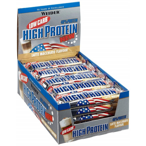40% Low Carb High Protein Bar, Peanut Caramel - 24 bars (50 grams)