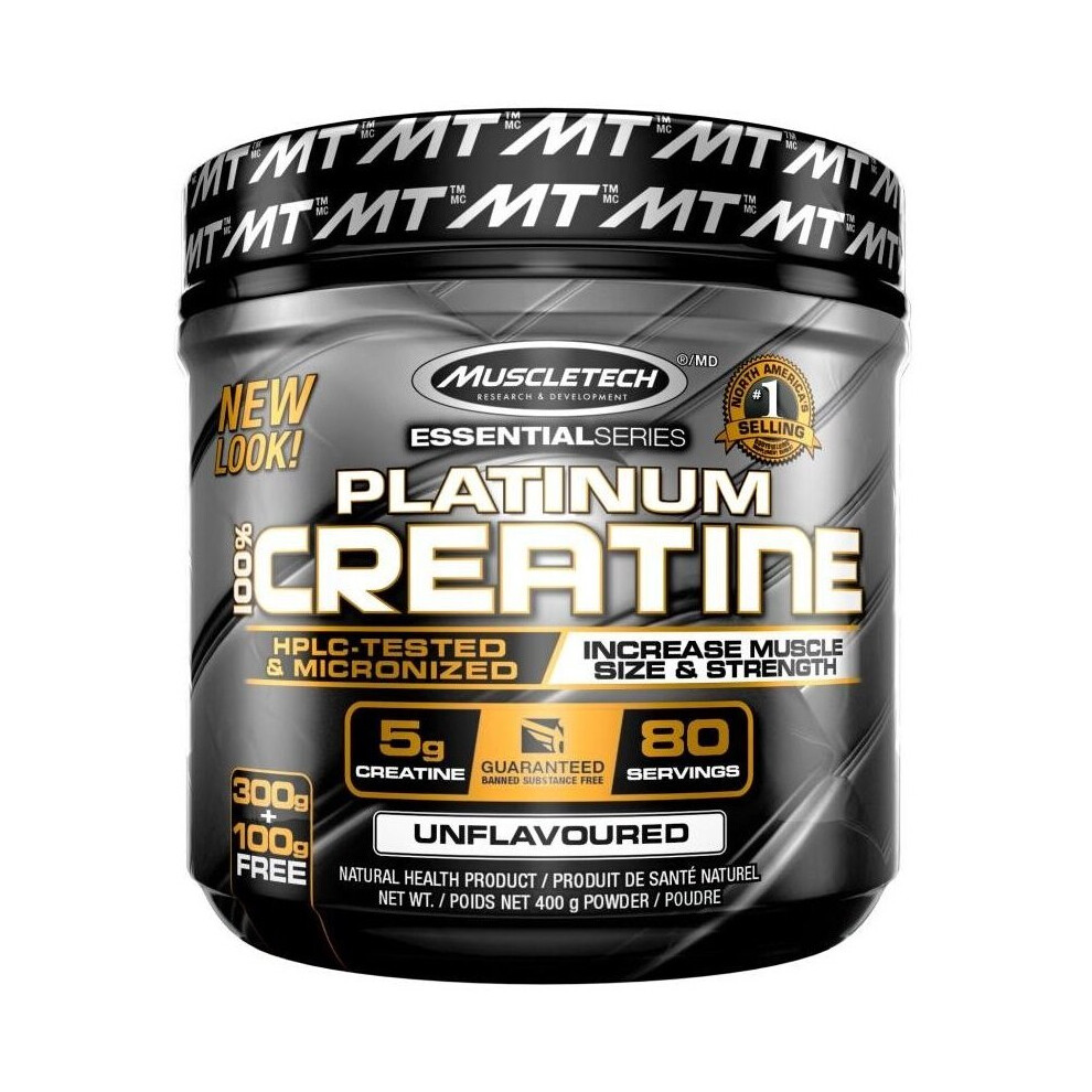 Muscletech Platinum 100% Creatine - 400 Grams