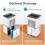 Costway 12 L/D Room Dehumidifier w/ Sleep Modes 2 Wind Speeds &12H Timer 4