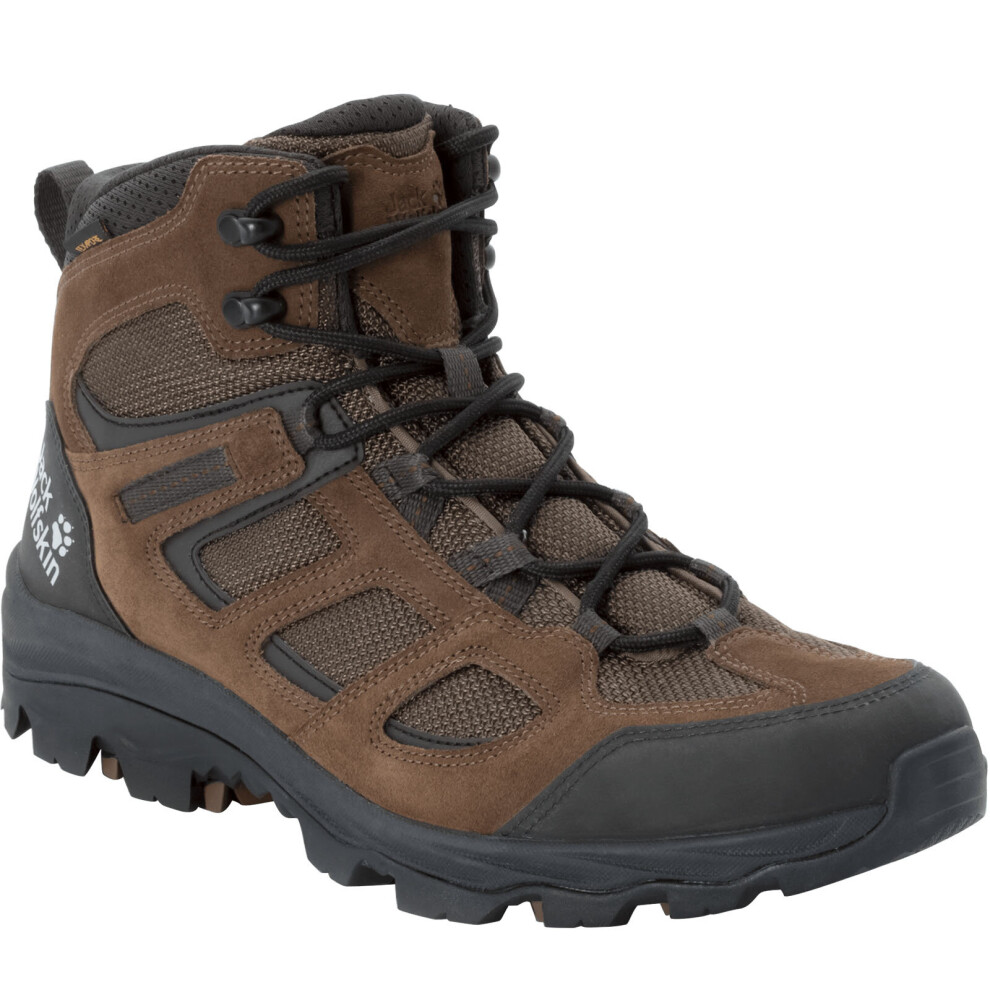 (8 UK, Brown) Jack Wolfskin Mens Vojo 3 Texapore Mid Rise Waterproof Walking Hiking Boots