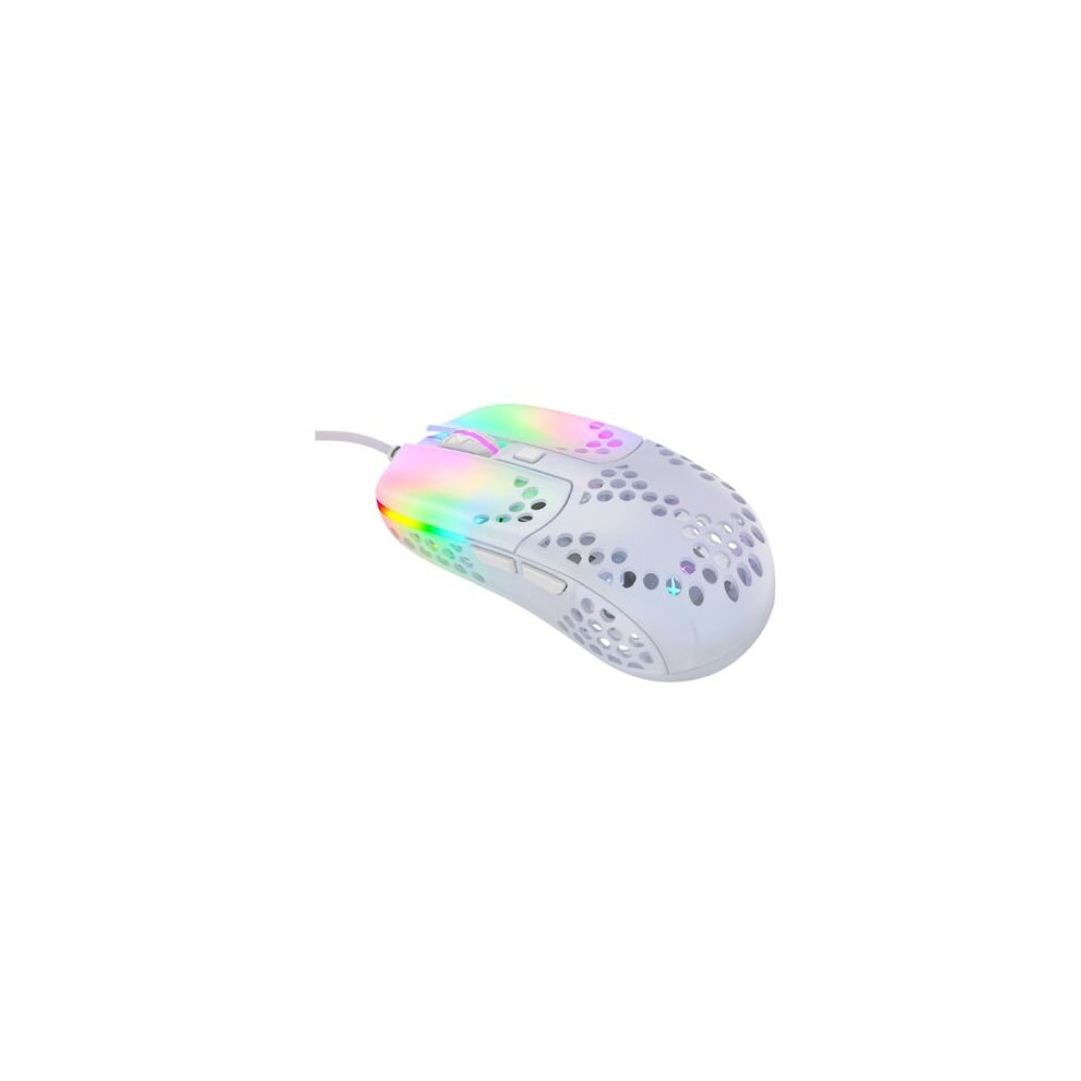 Xtrfy Mz1 - Zys Rail Rgb Wired Optical Gaming Mouse, Usb, Ultra-, 400-16000 Dpi, Kailh Switches, 125-1000 Hz, Adjustable Rgb, Light/White 7340086909686