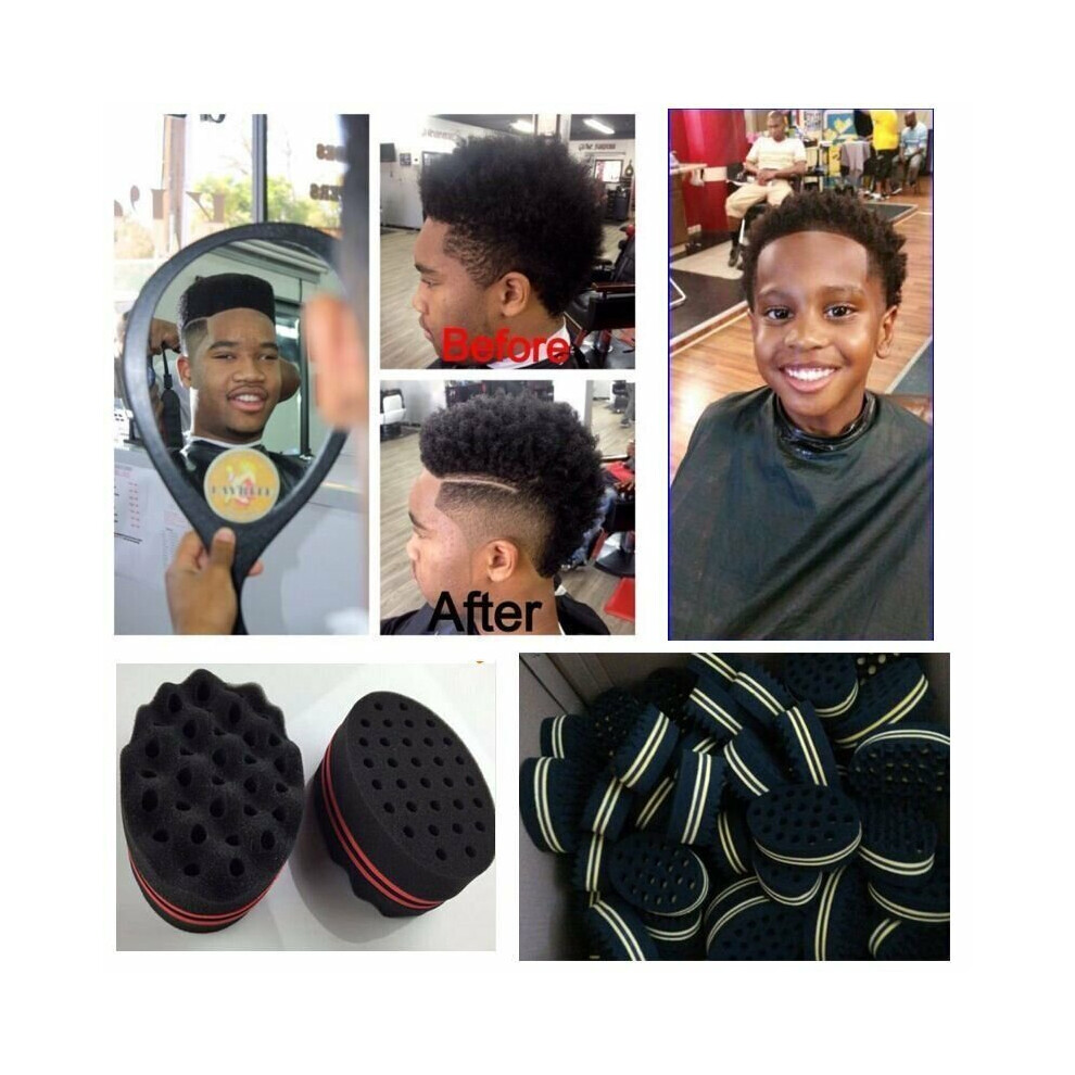 Jardiboutique Unisex (1Pc) Wave Barber Hair Brush Sponge For Dreads Afro Locs Twist Curl Coil Magic Tool