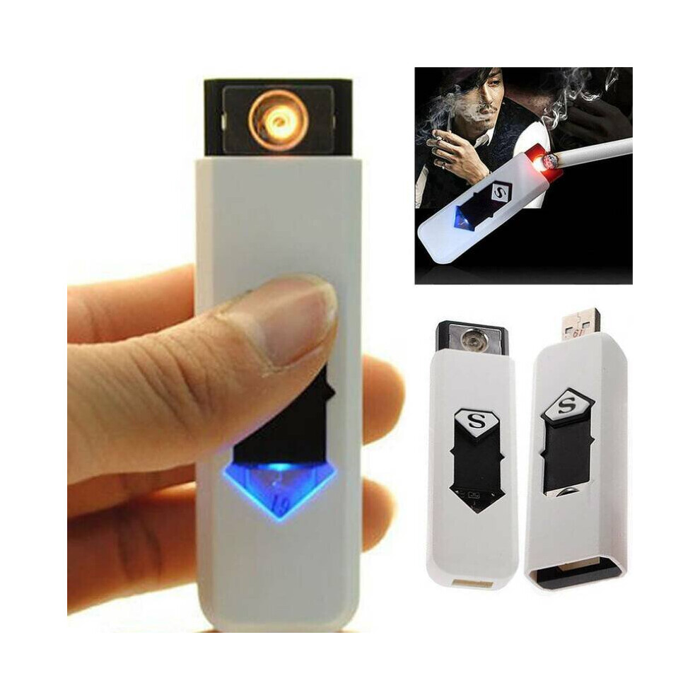 USB Electric Battery Rechargeable Flameless Collectible Lighter Cigarettes Newly