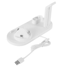 (White) Wireless Charging Station Dock 3in1 Charger Stand For Apple Watch iPhone Dock
