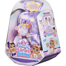 Magic Blanket Babies: Interactive 9-Inch Plush Doll with Surprise Unicorn or Princess Reveal, Responds to Touch