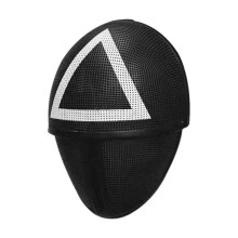 (Triangles) Squid Game Mask Cosplay Halloween Horror Headgear Round Square Triangle Helmet