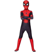 (Spiderman - Kids, 4-5 Years) Far From Home Spiderman Zentai Cosplay Kid Boy Spider-Man Costume Suit Jumpsuit