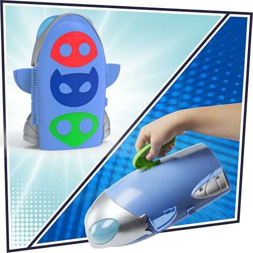PJ Masks 2 in 1 quartier generale e set da gioco Rocket 2