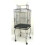 YML 600HAS Open Top Parrot Cage with Stand in Antique Silver 1