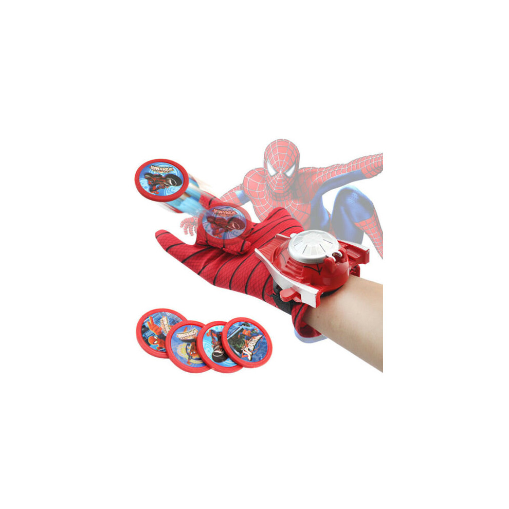 (Spider-Man) Launchers Gloves Spiderman Boy Marvel Avengers Super Hero Girl Kid Toy Cosplay