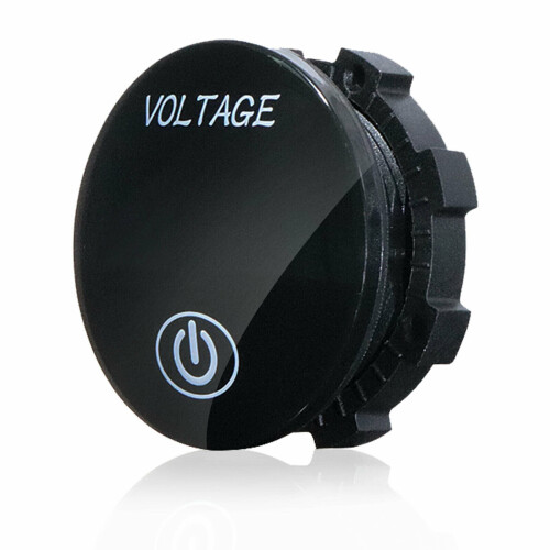 (White) DC 12V-24V LED Panel Digital Voltage Volt Meter Display Voltmeter Motorcycle Car 2