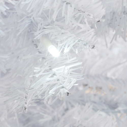 The Christmas Workshop 70710 6ft White Pre-Lit Slimline Christmas Tree 2