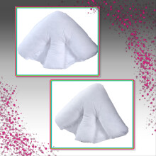 Batwing Pillow Support for Neck & Back Pain, Hypo-Allergenic Well Padded Hollowfiber Orthopaedic Pillow Only.