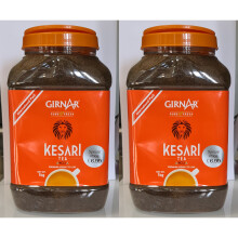 (Pack of 2) Girnar Pure and Fresh No.3 Kesari Tea 1 kg, Premium Assam CTC Leaf Tea, Strong and Rich Taste, Price Marked: 6.99