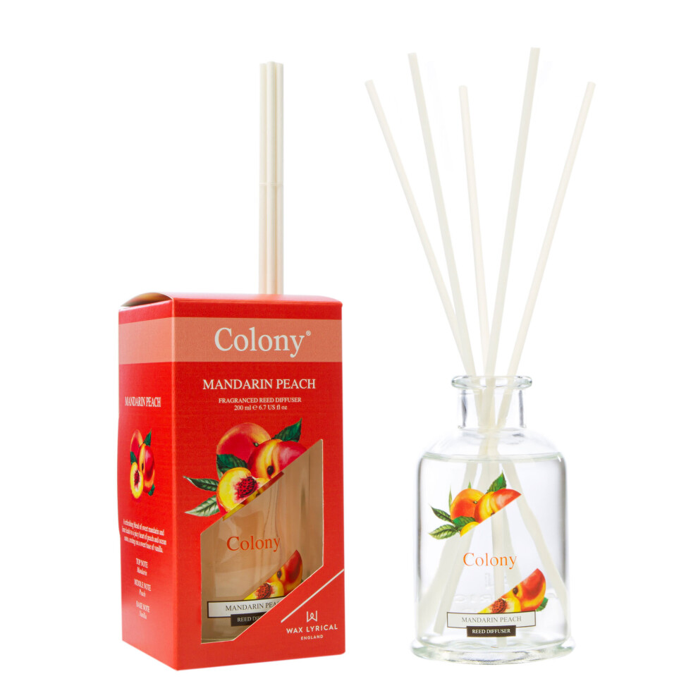 Wax Lyrical Colony Reed Diffuser 200ml - Mandarin Peach