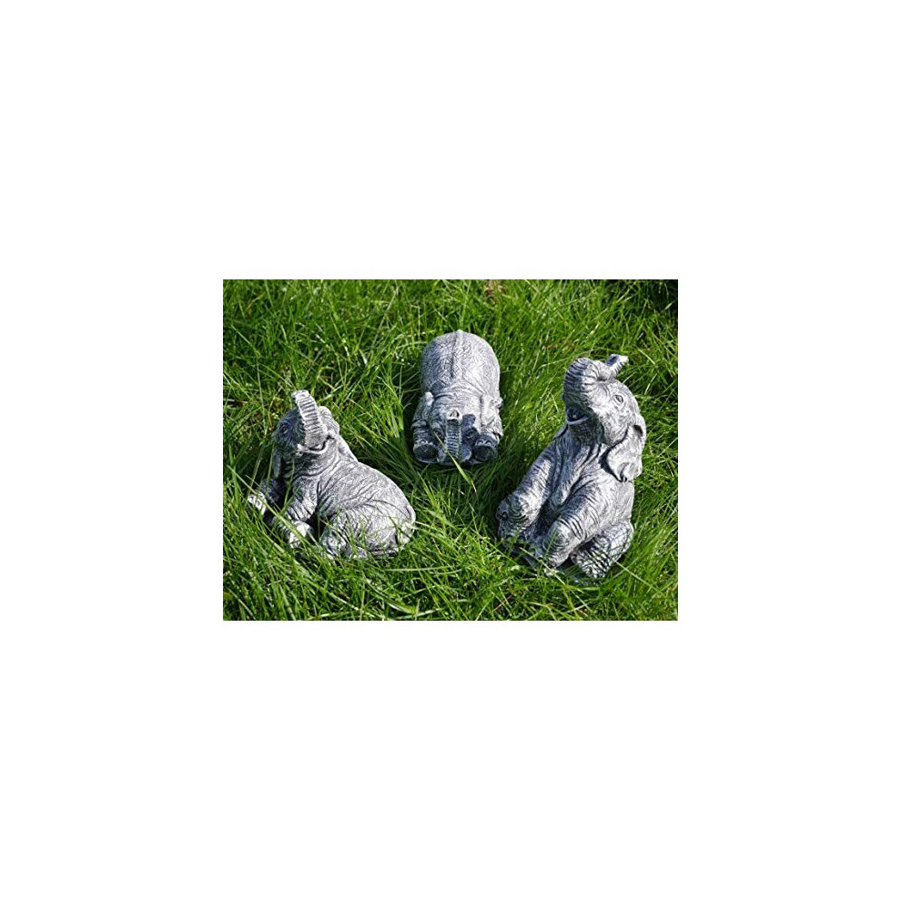 3pc Resin Garden Ornaments | Realistic High Detail Patio and Pond