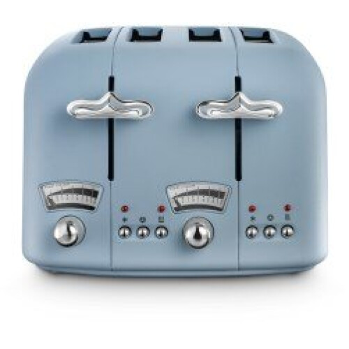 De'Longhi Argento Flora 4 Slice Toaster : Blue