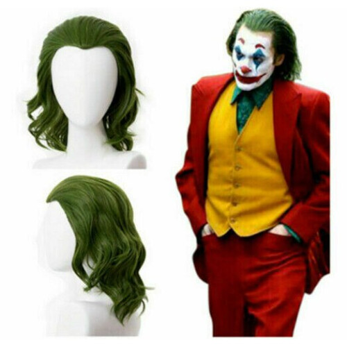 Sky Τζόκερ ταινία Arthur Fleck Joker περούκα Cosplay Κόμμα Prop Πράσινα μαλλιά
