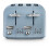De'Longhi Argento Flora 4 Slice Toaster : Blue 2