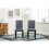 MCC (Grey) MCC2 x Dining Chairs Lined Fabric Chairs, Solid Wooden Legs home & restaurants 2