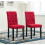 MCC (Red) MCC2 x Dining Chairs Lined Fabric Chairs, Solid Wooden Legs home & restaurants 1