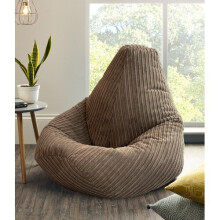 Jumbo Cord Beanbag Chair Large Bean Bags in Plush Jumbo Cord High back Beanbags Lounger Made in the UK Ready Filled