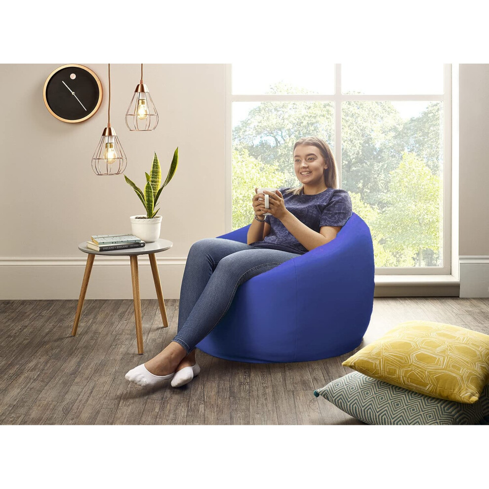 Large Classic Beanbag Chair Water resistant Bean bags for indoor and Outdoor Use make Great Garden Seats Ready Filled