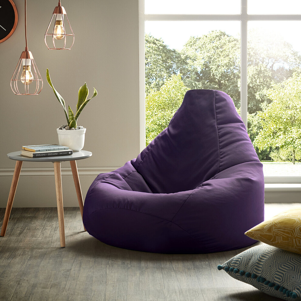 Highback Beanbag Adult Bean Bag Chair Indoor or Outdoor Beanbags Filled