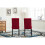 MCC (Red) MCC2 x Dining Chairs Lined Fabric Chairs, Solid Wooden Legs home & restaurants 3