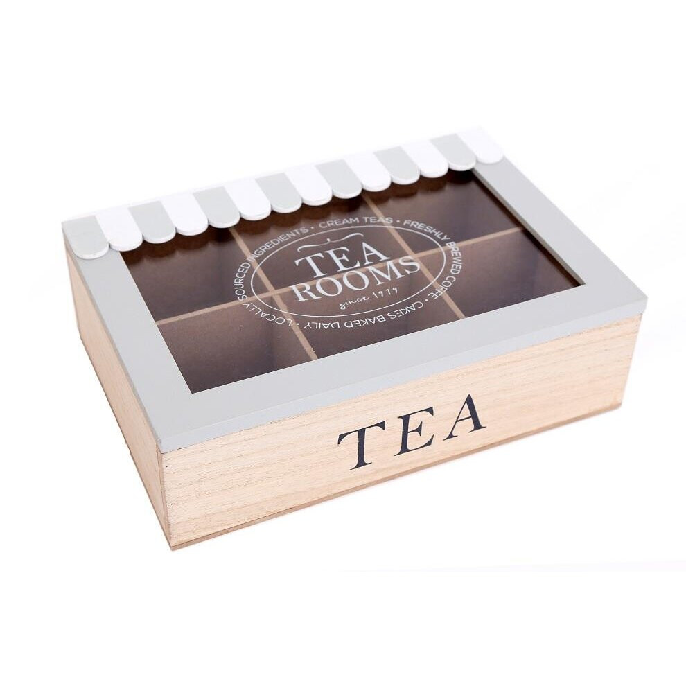 Wooden Tea Bag Box Canopy Tea Storage